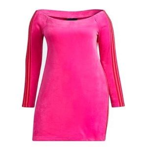 IVY PARK x Adidas NWT XL Velour Pink Dress, IVY HEART VALENTINE COLLECTION